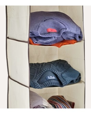 Organizador de ropa con 3 Compartimentos de Cartón
