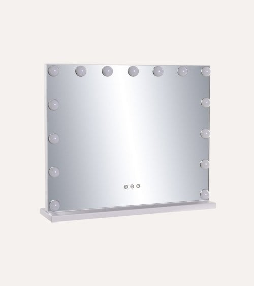 Espejo con Bombillas LED Tactil de Cristal
