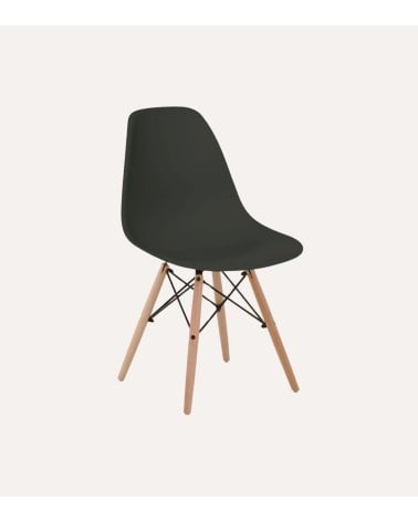 Silla Paris con Patas de Madera de Haya y Metal