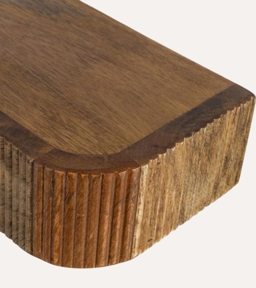 Mesita de Noche Colgante con Anclaje de Madera de Mango