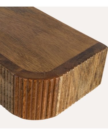 Mesita de Noche Colgante con Anclaje de Madera de Mango