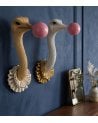 Decoración de Pared Avestruz con Chicle de Resina