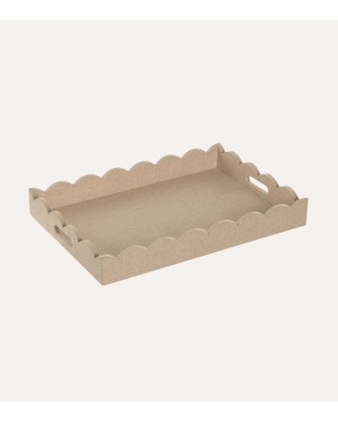 Bandeja Tapizada Yaxi Estilo Lino de MDF