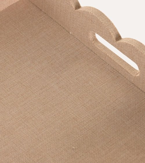 Bandeja Tapizada Yaxi Estilo Lino de MDF