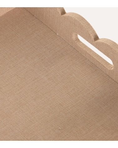 Bandeja Tapizada Yaxi Estilo Lino de MDF