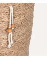 Cesta Natural con Tapa y Asas de Fibra