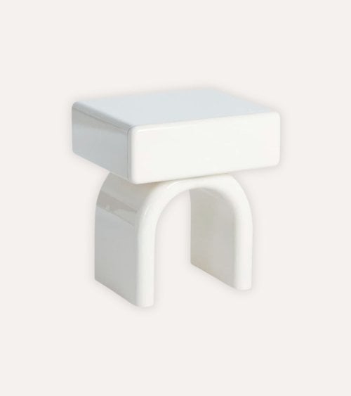 Mesita de Noche Arco con Cajón de MDF Lacado