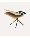 Mesa de Centro Katy Elevable y Extensible Tipo Libro de Melamina