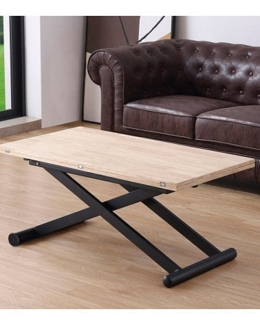Mesa de Centro o Comedor Natural Elevable y Extensible