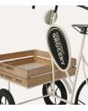 Macetero Triciclo con Cesta de Madera y Metal