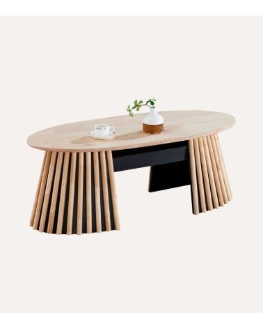 Mesa de Centro Grove Elevable de Madera de Roble