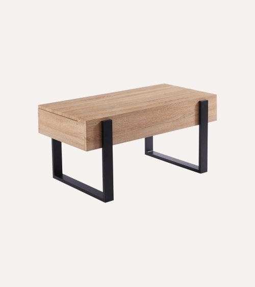 Mesa de Centro Industrial Elevable de MDF