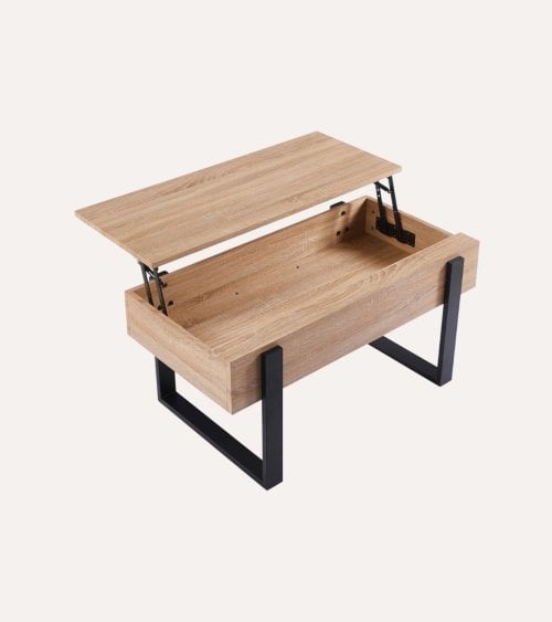 Mesa de Centro Industrial Elevable de MDF