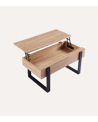 Mesa de Centro Industrial Elevable de MDF