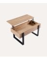 Mesa de Centro Industrial Elevable de MDF