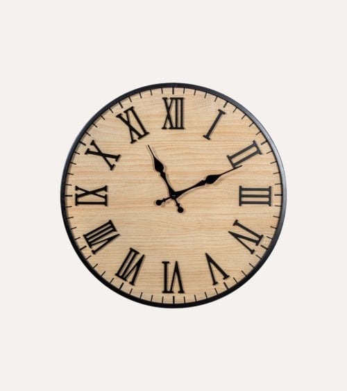 Reloj de Pared Números Romanos de Metal