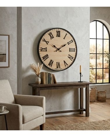 Reloj de Pared Números Romanos de Metal