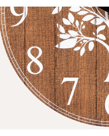 Reloj de Pared Arbolo Estilo Desgastado de Madera
