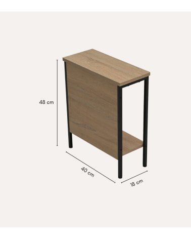 Mesa Auxiliar Deck de Metal y Melamina
