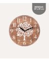Reloj de Pared Arbolo Estilo Desgastado de Madera