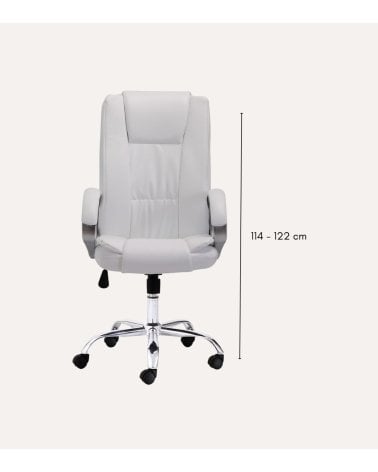 Silla de Oficina Atlas de Símil Piel