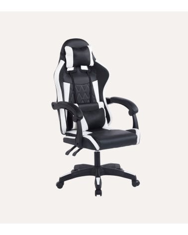 Silla de Oficina Gamer Master de Polipiel con Cojín Lumbar y Cervical