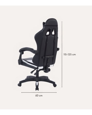 Silla de Oficina Gamer Master de Polipiel con Cojín Lumbar y Cervical