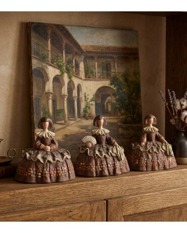 Figura Decorativa de Las Meninas de Resina