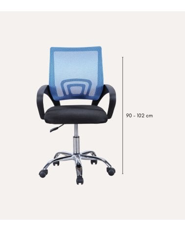 Silla de Oficina Vita Giratoria con Tejido 3-D Transpirable