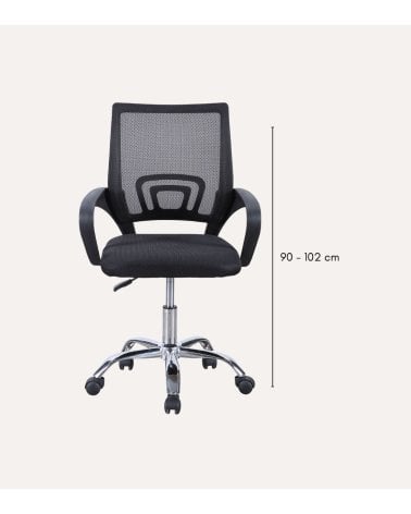 Silla de Oficina Vita Giratoria con Tejido 3-D Transpirable