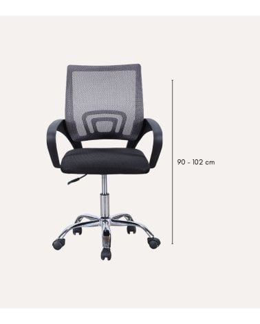 Silla de Oficina Vita Giratoria con Tejido 3-D Transpirable