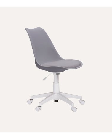 Silla de Oficina Lina Giratoria con Asiento de Polipiel