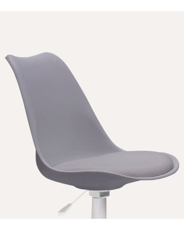 Silla de Oficina Lina Giratoria con Asiento de Polipiel