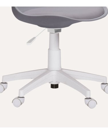 Silla de Oficina Lina Giratoria con Asiento de Polipiel