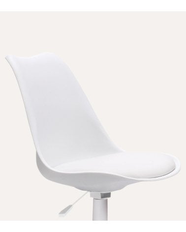 Silla de Oficina Lina Giratoria con Asiento de Polipiel