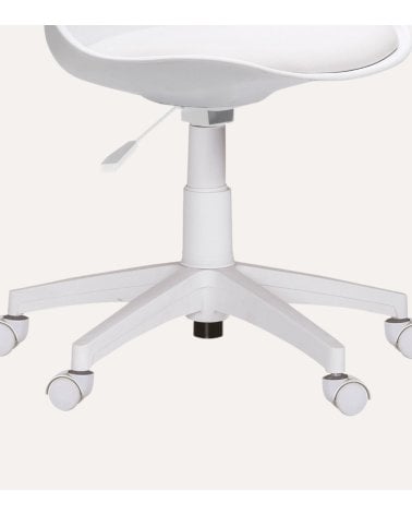 Silla de Oficina Lina Giratoria con Asiento de Polipiel