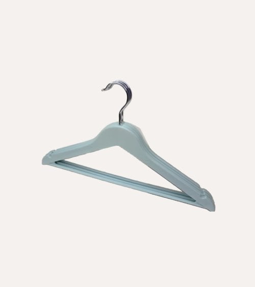Set de 3 Perchas Antidelizantes con Endidura Para Tirantes de Madera