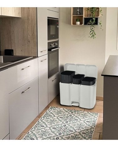 Cubo de Basura Patty con 3 Compartimientos para Reciclaje