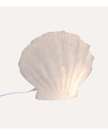 Lámpara de Mesa Concha Marina LED de Arenisca