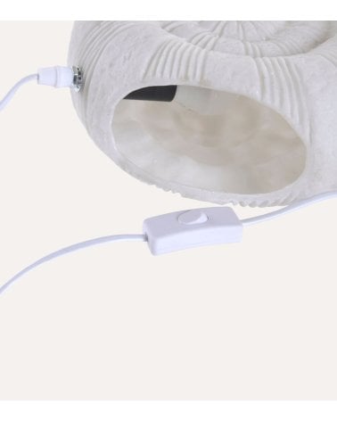 Lámpara de Mesa Caracola Espiral LED de Arenisca
