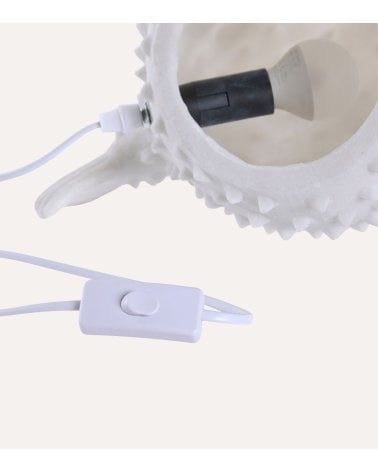 Lámpara de Mesa Pez Globo LED de Arenisca