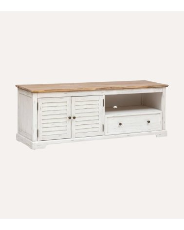 Mueble TV con Dos Puertas y Un Cajón Olbia de Acacia