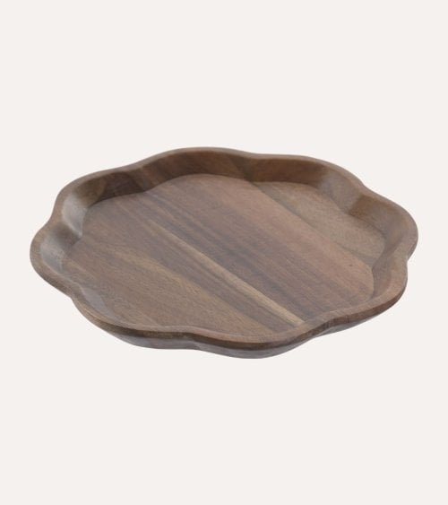 Plato de Presentación Sea Side de Madera de Acacia
