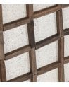 Cuadro con Diseño de Cuadricula Sea Side de Madera Reciclada de Pino