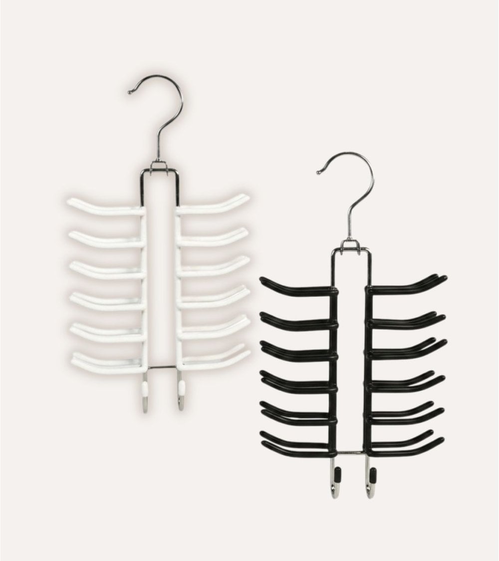 Percha para Corbatas de Metal y Silicona