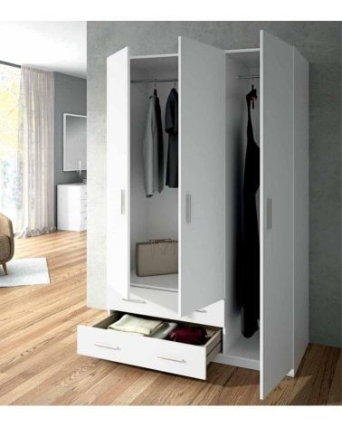 Armario de 3 Puertas y 2 Cajones Plus-1