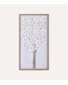 Cuadro Decorativo Árbol Floral de Papel Mache y PS
