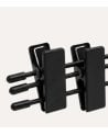 Set de 3 Perchas Simples FInas con PInzas para Faldas de Metal
