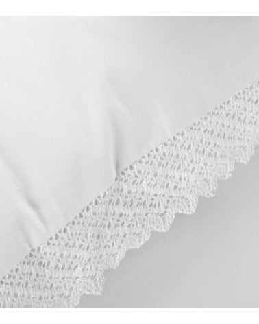 Juego de Sábanas Crochet de 200 Hilos Algodón Percal