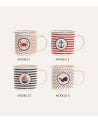 Taza Mug con Diseño Marino de Porcelana